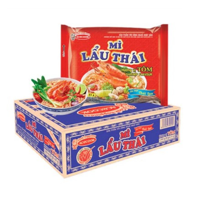 Acecook 泰式火鍋蝦味泡麵（83克 × 30包）