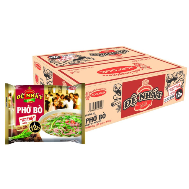 ACECOOK DE NHAT Phở Bò Hương Vị Việt (72g x 30 gói)