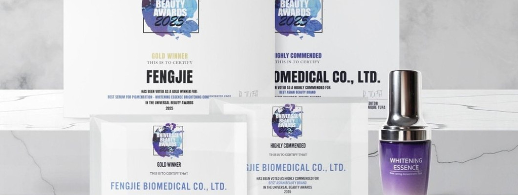 “Snow White Serum” của FONGJIE Biotech xuất sắc giành Giải Vàng ⟪Sản phẩm làm trắng tốt nhất⟫ tại UBA Anh Quốc 2025 – Hai giải thưởng lớn cùng lúc!