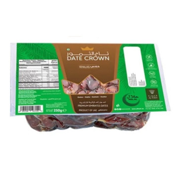 Chà là Kurma Date Crown Khalas 250g đóng gói hút chân không nhiệt (dạng lớn)