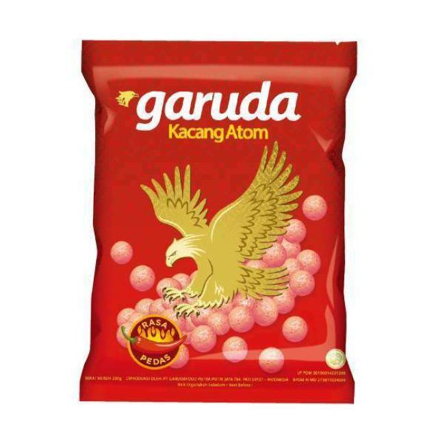 Đậu phộng áo bột cay Garuda (Kacang Atom Pedas) 230g