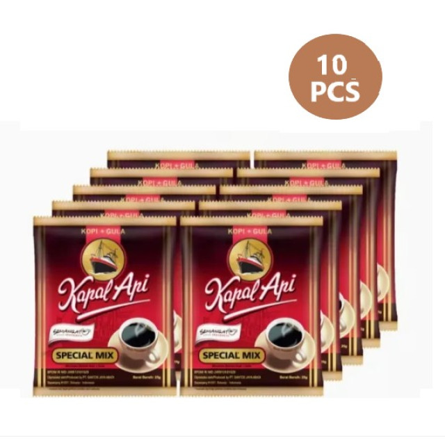 Cà phê hòa tan bột Kapal Api Mix - 23g x 10 gói