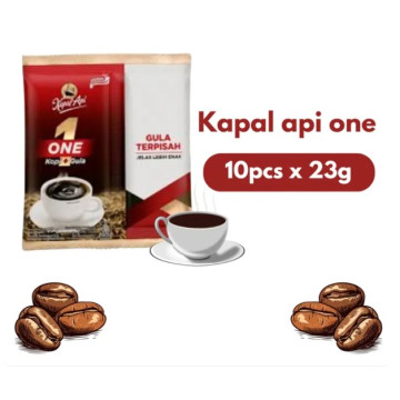 Cà phê hòa tan Kapal Api Mix One - cà phê và đường tách riêng - 23g x 10 gói