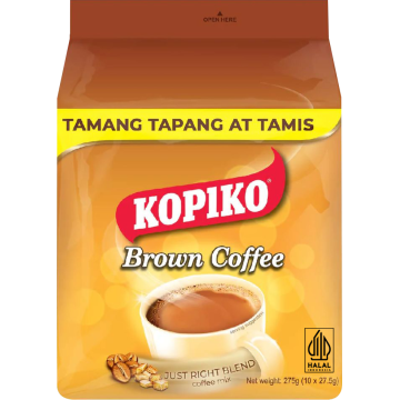 Cà phê hòa tan đường nâu 3 trong 1 KOPIKO (27,5g*10 gói)