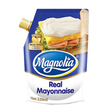 MAGNOLIA Mayonnaise Thật 220ml – làm từ trứng thật, bổ sung Omega 3 và 6
