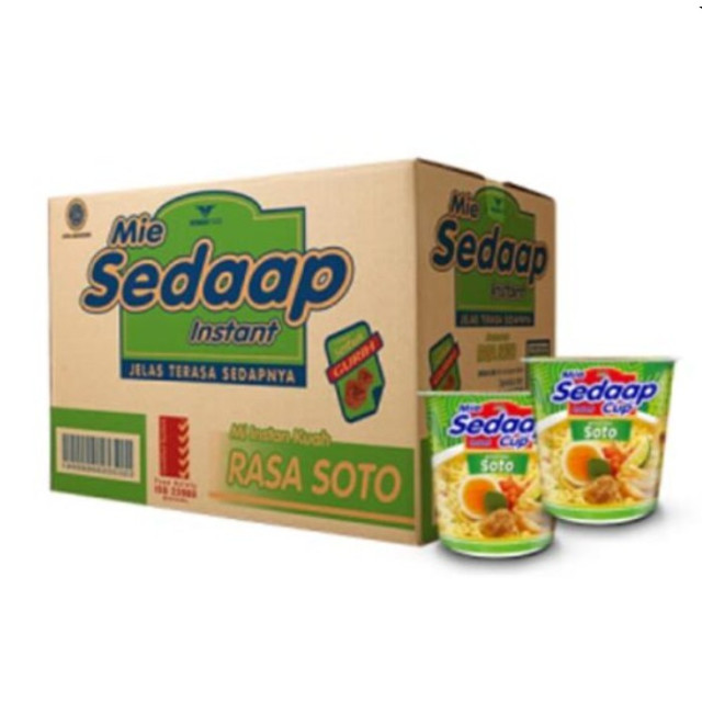 MIE SEDAAP Mì ly vị chua cay (81g x 12 ly)