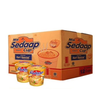 MIE SEDAAP Mì ly vị gà cà ri mới (81g x 12 ly)