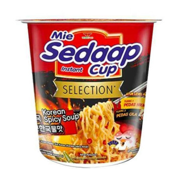 Mie Sedaap Mì ly vị cay kiểu Hàn Quốc (75g x 12 ly)