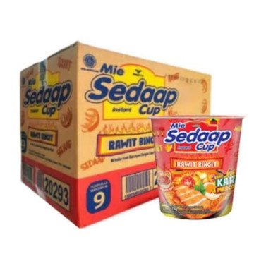 Mie Sedaap Mì ly vị cà ri cay (79g x 12 ly)