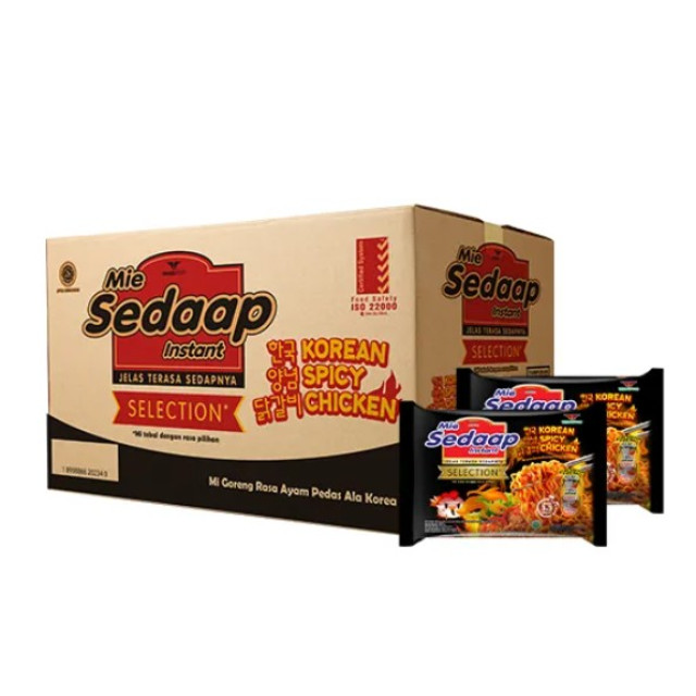 Mie Sedaap Mì xào vị gà cay kiểu Hàn Quốc (87g x 40 gói)