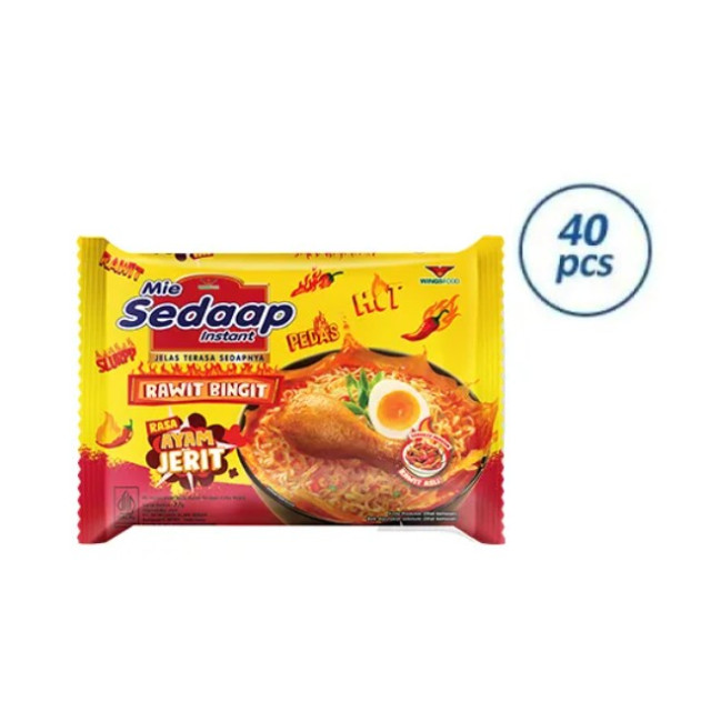 MIE SEDAAP Mì nước vị gà cay (77g x 40 gói)