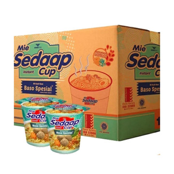 MIE SEDAAP Mì ly viên bò (77g x 12 ly)