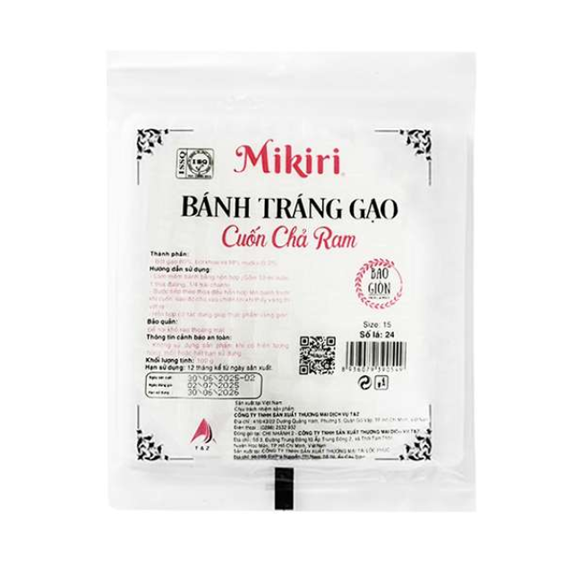 Bánh Tráng Cuốn Chả Ram Mikiri 100g