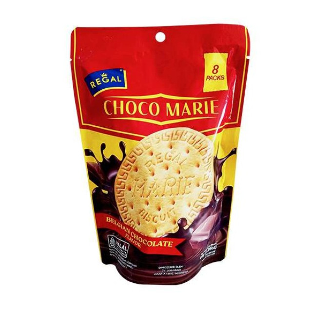 Bánh quy Regal Marie sô cô la Bỉ 64g (8 gói)