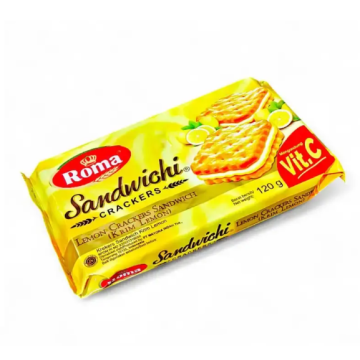 Bánh quy kẹp Roma hương kem chanh 120g
