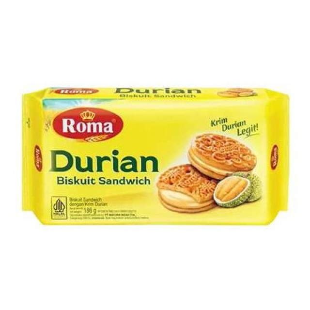 Bánh quy Roma hương sầu riêng 186g