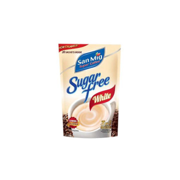 SAN MIG SUPER COFFEE KHÔNG ĐƯỜNG WHITE 3IN1 (10 gói × 7g)