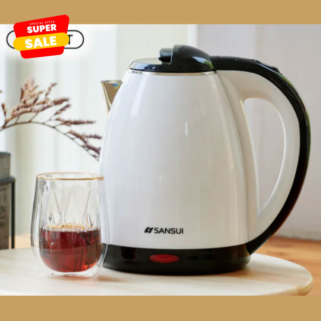 SANSUI Ấm đun nước sôi nhanh chống bỏng hai lớp 1.8L