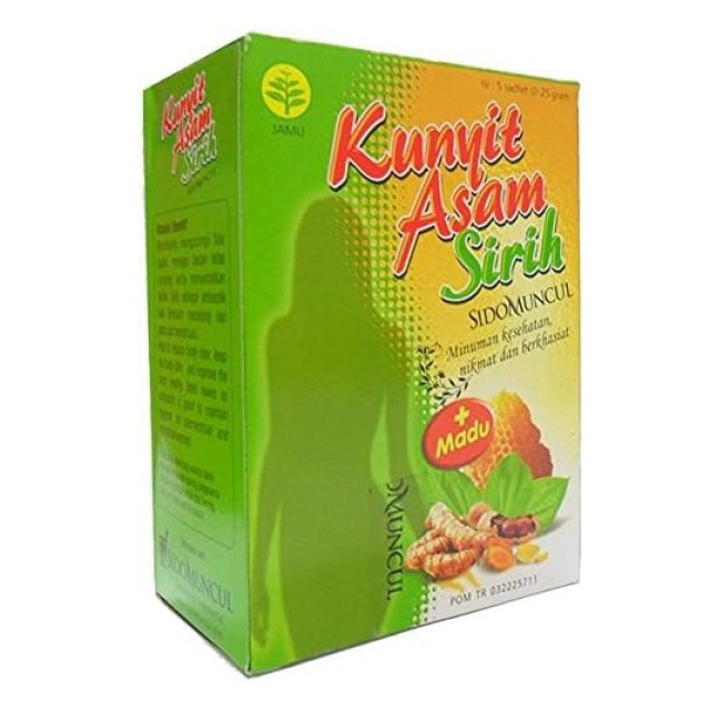 Sido Muncul Kunyit Asam Sirih Plus Madu - 5 gói x 25g mỗi hộp