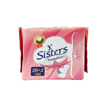 Băng vệ sinh hằng ngày Sisters (Màu hồng) (20+2 miếng, 40g)