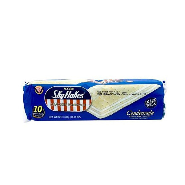Bánh quy kẹp kem Skyflakes vị sữa đặc béo 30g × 10 gói