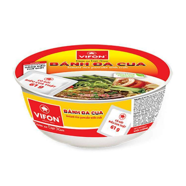 VIFON 速食河粉－蟹肉風味碗麵（125 公克 × 12 碗）
