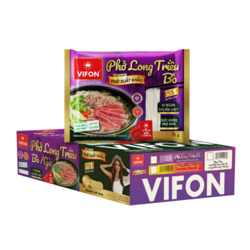 Phở ăn liền vị bò Vifon Long Triều (75g x 18 gói)
