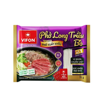 Phở ăn liền vị bò Vifon Long Triều (75g x 18 gói)