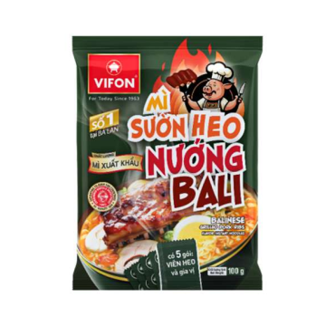 Mì vị sườn nướng Bali Vifon(100g x 18 gói)
