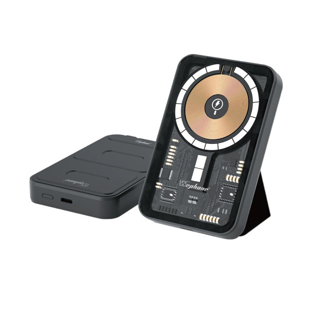 Pin dự phòng Wephone trong suốt kiểu dáng công nghiệp dung lượng lớn sạc nhanh từ tính - 10,000mAh