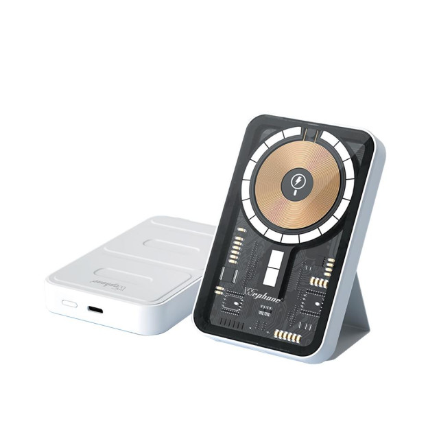 Pin dự phòng Wephone trong suốt kiểu dáng công nghiệp dung lượng lớn sạc nhanh từ tính - 10,000mAh