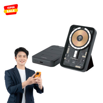 Pin dự phòng Wephone trong suốt kiểu dáng công nghiệp dung lượng lớn sạc nhanh từ tính - 10,000mAh